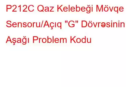 P212C Qaz Kelebeği Mövqe Sensoru/Açıq 