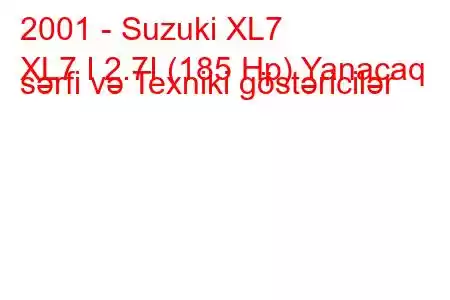 2001 - Suzuki XL7
XL7 I 2.7I (185 Hp) Yanacaq sərfi və Texniki göstəricilər