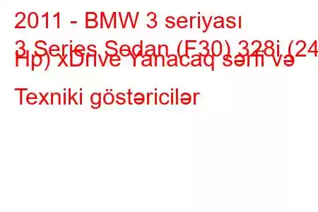 2011 - BMW 3 seriyası
3 Series Sedan (F30) 328i (245 Hp) xDrive Yanacaq sərfi və Texniki göstəricilər