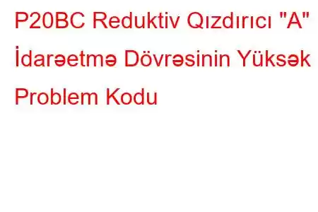 P20BC Reduktiv Qızdırıcı 