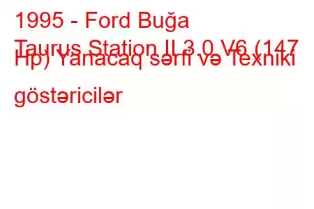 1995 - Ford Buğa
Taurus Station II 3.0 V6 (147 Hp) Yanacaq sərfi və Texniki göstəricilər