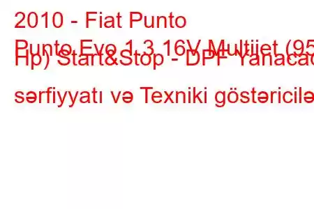 2010 - Fiat Punto
Punto Evo 1.3 16V Multijet (95 Hp) Start&Stop - DPF Yanacaq sərfiyyatı və Texniki göstəricilər