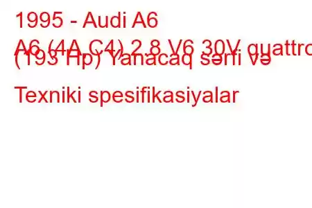 1995 - Audi A6
A6 (4A,C4) 2.8 V6 30V quattro (193 Hp) Yanacaq sərfi və Texniki spesifikasiyalar