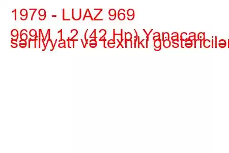 1979 - LUAZ 969
969М 1.2 (42 Hp) Yanacaq sərfiyyatı və texniki göstəricilər