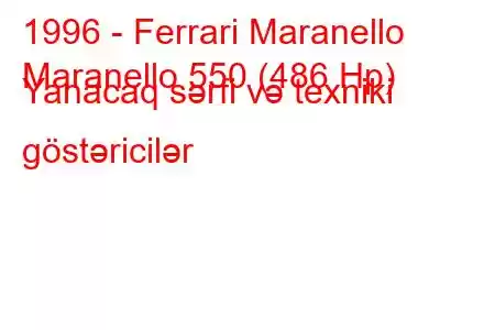 1996 - Ferrari Maranello
Maranello 550 (486 Hp) Yanacaq sərfi və texniki göstəricilər