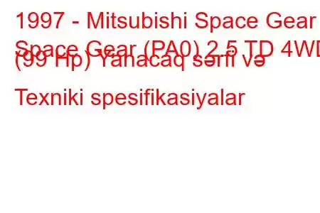 1997 - Mitsubishi Space Gear
Space Gear (PA0) 2.5 TD 4WD (99 Hp) Yanacaq sərfi və Texniki spesifikasiyalar