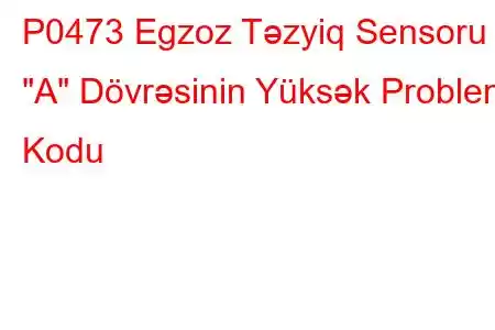 P0473 Egzoz Təzyiq Sensoru 