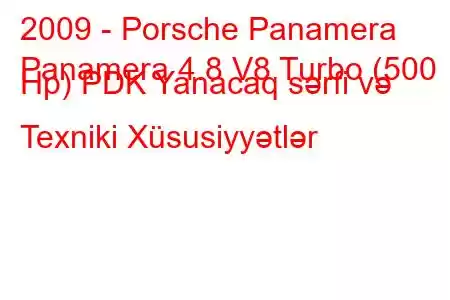 2009 - Porsche Panamera
Panamera 4.8 V8 Turbo (500 Hp) PDK Yanacaq sərfi və Texniki Xüsusiyyətlər