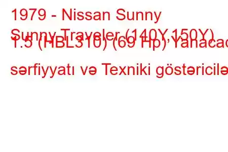 1979 - Nissan Sunny
Sunny Traveler (140Y,150Y) 1.5 (HBL310) (69 Hp) Yanacaq sərfiyyatı və Texniki göstəricilər