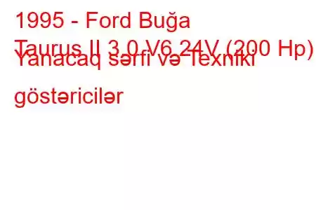 1995 - Ford Buğa
Taurus II 3.0 V6 24V (200 Hp) Yanacaq sərfi və Texniki göstəricilər