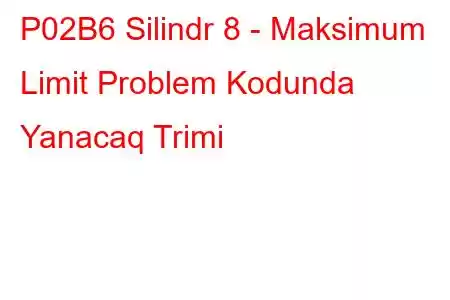 P02B6 Silindr 8 - Maksimum Limit Problem Kodunda Yanacaq Trimi