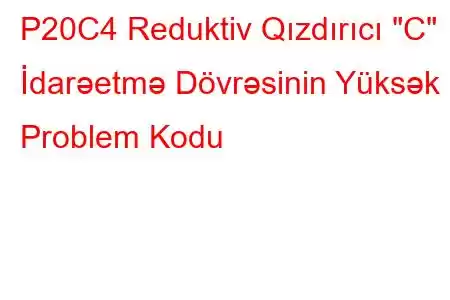 P20C4 Reduktiv Qızdırıcı 