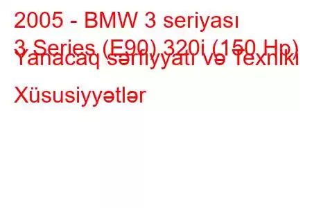 2005 - BMW 3 seriyası
3 Series (E90) 320i (150 Hp) Yanacaq sərfiyyatı və Texniki Xüsusiyyətlər