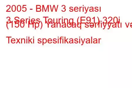 2005 - BMW 3 seriyası
3 Series Touring (E91) 320i (150 Hp) Yanacaq sərfiyyatı və Texniki spesifikasiyalar